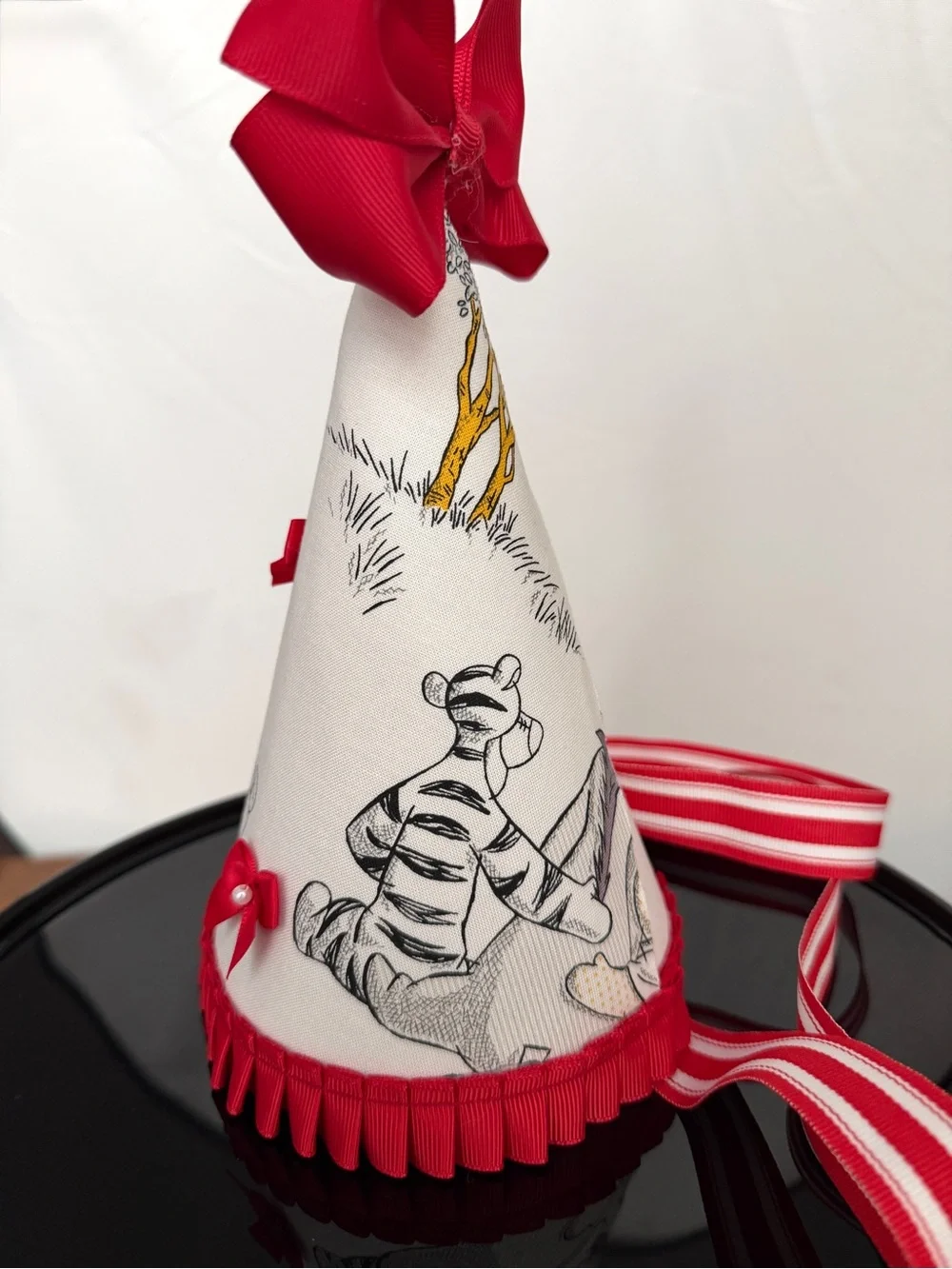 New Handmade Girls Winnie the Pooh Birthday Party Hat